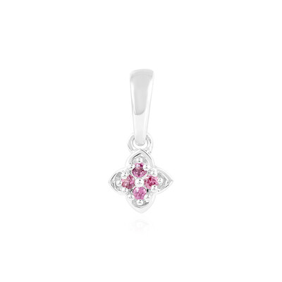 Rhodolite Silver Pendant