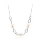 White Freshwater Pearl Silver Necklace