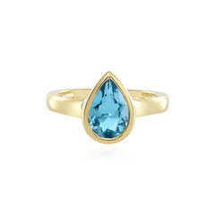 Swiss Blue Topaz Silver Ring