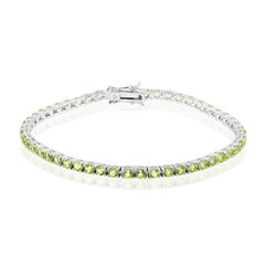 Burmese Peridot Silver Bracelet