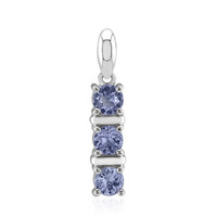 Unheated Tanzanite Silver Pendant