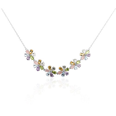 Burmese Peridot Silver Necklace