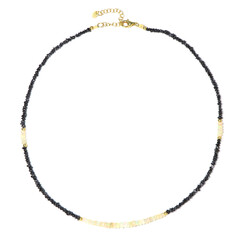 Black Diamond Silver Necklace