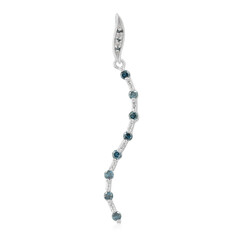 Fancy Diamond Silver Pendant