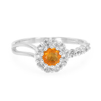 Buriti Fire Opal Silver Ring