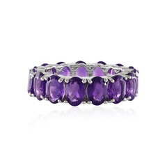 Zambian Amethyst Silver Ring