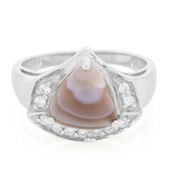 Botswana Agate Silver Ring