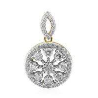 14K SI1 (G) Diamond Gold Pendant