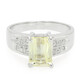 Canary Kunzite Silver Ring