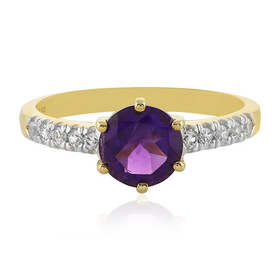 Amethyst Silver Ring