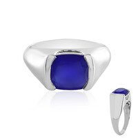 Blue Chalcedony Silver Ring