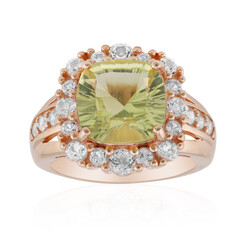 Lemon Citrine Silver Ring