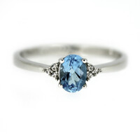 Swiss Blue Topaz Silver Ring
