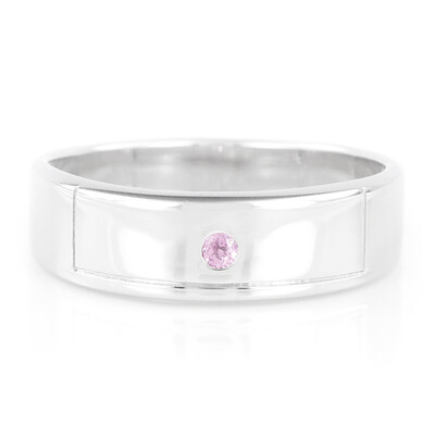 Ceylon Pink Sapphire Silver Ring