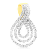 9K SI1 (G) Diamond Gold Pendant