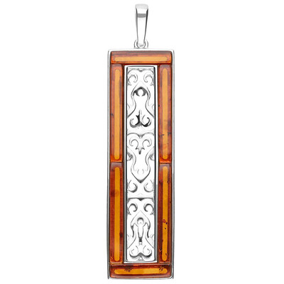 Baltic Amber Silver Pendant (dagen)