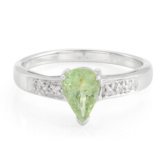 Cuprian Tourmaline Silver Ring