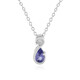 Tanzanite Silver Necklace