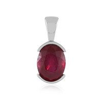 Madagascar Ruby Silver Pendant