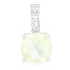 Prehnite Silver Pendant