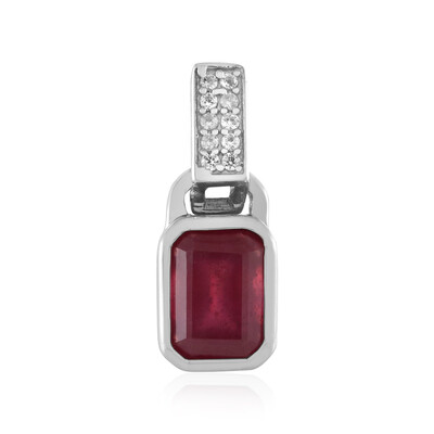 Bemainty Ruby Silver Pendant