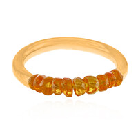 Mandarin Garnet Silver Ring