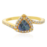 Bi Colour Tanzanite Silver Ring