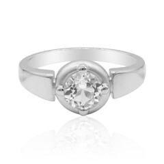 White Topaz Silver Ring