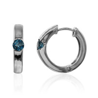 London Blue Topaz Silver Earrings