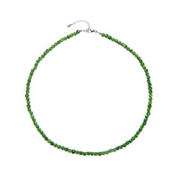 Russian Diopside Silver Necklace