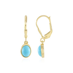 Sleeping Beauty Turquoise Silver Earrings