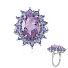 Rose de France Amethyst Silver Ring