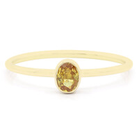 9K Yellow Sapphire Gold Ring