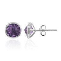 Amethyst Silver Earrings