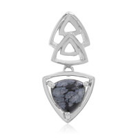 Snowflake Obsidian Silver Pendant