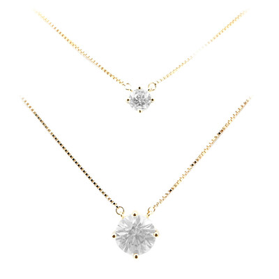 9K Zircon Gold Necklace (de Melo)