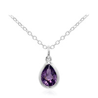Amethyst Silver Necklace