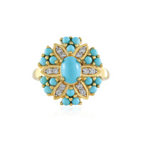 Sleeping Beauty Turquoise Silver Ring (Faszination Türkis)