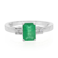 Bahia Emerald Silver Ring