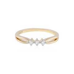 9K SI1 (H) Diamond Gold Ring