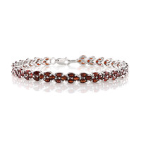Mozambique Garnet Silver Bracelet