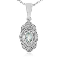 Aquamarine Silver Necklace