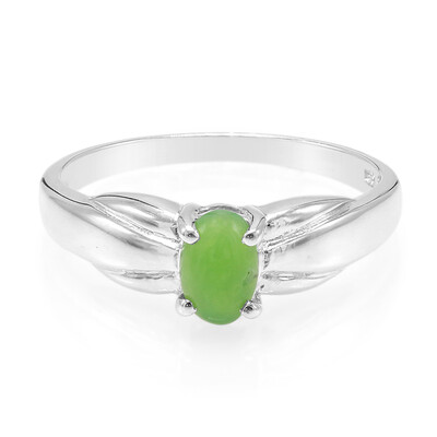 Imperial Chrysoprase Silver Ring