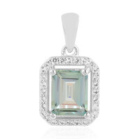 Mountain Lake Quartz Silver Pendant