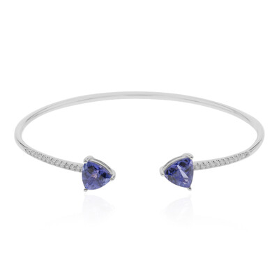 14K AAA Tanzanite Gold Bangle (CIRARI)