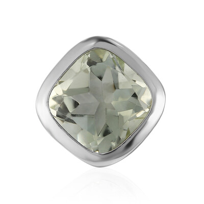 Green Amethyst Silver Pendant (MONOSONO COLLECTION)
