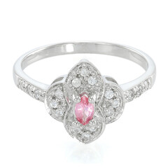 Padparadscha Sapphire Silver Ring