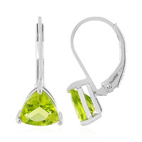 Jilin Peridot Silver Earrings