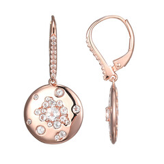 White Topaz Silver Earrings (Adela Silber)