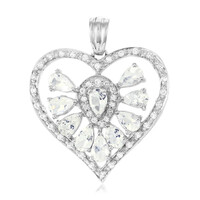 Rainbow Moonstone Silver Pendant
